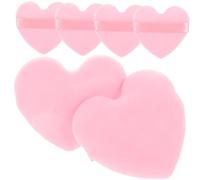 GANAZONO 6 Pezzi Soffio D'amore Zeppa Di Spugna Per Il Trucco Fare Frustata Pennello Per Fard Arrossire Pennelli Per Il Trucco Mini Puff Frullatori Liquido Trucco Con Le Dita Rosa Flanella