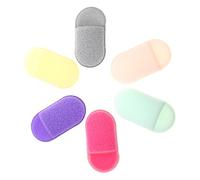 GANAZONO 6 pezzi Spugne Esfolianti Morbide per Pulizia e Struccante Riutilizzabili Dischetti Struccanti Lavabili per Tutti i Tipi di Compatti e Delicati Colore Casuale Colore Casuale