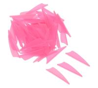 GANAZONO 60 Alette per Frecce in Plastica Rosa Impennaggi Leggeri e Resistenti per Tiro L’Arco Accessori di Ricambio per Stabile e Facile Recupero Adatti a Tutte Le Aste di Freccia