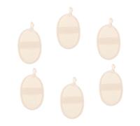 GANAZONO 6pezzi Panni Esfolianti Luffa Per Bagno Salvietta Rimuovi Scrub Per Corpo Per Viaggi e Uso Quotidiano Materiale Sicuro e Leggero Colore Beige