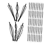 GANAZONO 90 Pezzi Forcine Nere in Metallo Minimaliste Fermagli Resistenti per e Ragazza Clip Leggere e Versatili per Quotidiano e Viaggio per Frangia e Chignon Eleganti