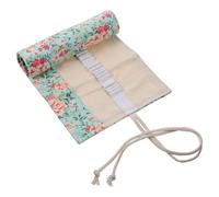 GANAZONO Astuccio Roll Up in Canvas Floreale, Borsa Portapenne Capiente