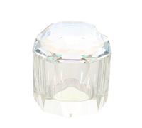 GANAZONO Ciotola per Unghie per Nail Art in Vetro con Coperchio Ab Colore, Contenitore Liquido per Manicure, Tazza Dappen Dish Trasparente per Lavaggio Pennelli Unghie