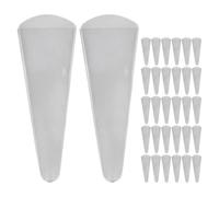 GANAZONO Copriforbici Protettivi Riutilizzabili in Pvc Trasparente, Set da 50 Pezzi, Manicotti per Forbici da Cucina per Protezione Sicura e Conservazione senza Rischi, Adatti a Forbici