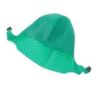 GANAZONO Cuffia per Chioma in Silicone Verde per Mèches con Ganci Riutilizzabile, Cappellino Decolorante Professionale per Colorazione e Trattamenti con Olio, Strumento da Salone