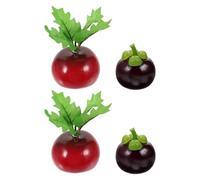 GANAZONO Decorazione Antenna Auto Tetto 4 Pezzi in Plastica Resistente Puntali Frutta Divertenti per Veicoli Accessori Esterni Auto per Personalizzare e Migliorare lo Stile