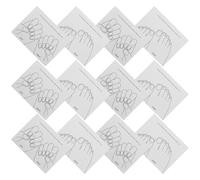 GANAZONO Espositore per Unghie Finte e Schede Espositive per Unghie Bianche Set da 40 Pezzi per Mani e Piedi Pannello Campione Riutilizzabile per Nail Art e Organizzazione Professionale