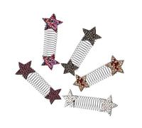 GANAZONO Fermagli per Chioma da Donna e Forcine Decorative a Forma di Stella, Set 5 Pezzi Multicolore, Pettini Laterali Invisibili senza Tracce per Styling Quotidiano e Cerimonie
