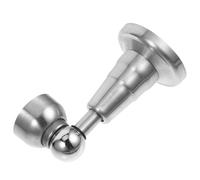 GANAZONO Fermaporta a Parete in Acciaio Inox Argento, Montaggio Rapido | Compatibile Vari Tipi di Porte, Assorbimento Urti, Protegge Pareti e Battiscopa in Camera e Biblioteca