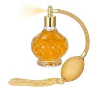 GANAZONO Flacone per Profumo in Vetro 80ml, Ricaricabile, Vintage | Conservare e Travasare Essenze, 1 Pezzo, Design Chic, Adatto anche Ornamento da Salotto Colore Casuale