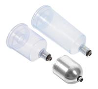 GANAZONO Flaconi Ricaricabili per Aerografo 3 Pezzi 5Ml 20Ml 40Ml Contenitori Vernice Smontabili Resistenti alla Corrosione per Modellismo Decorazione Torte e Trucco Professionale
