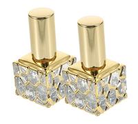 GANAZONO Flaconi Spray Profumo Ricaricabili in Vetro e Alluminio 2 Pezzi 10ml Portaprofumo Da Viaggio Compatti Leggeri Per Cosmetici e Aromaterapia