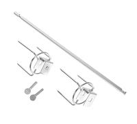 GANAZONO Forchetta Girarrosto in Acciaio Inossidabile per Pollo e Tacchino Forchettone Solido per Barbecue e Forno Elettronico Accessorio Cucina Resistente e Facile da Conservare