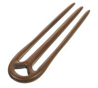 GANAZONO Forcina Per Chioma Legno Tre Fessure Stile Palazzo Retrò Per Donna Accessorio Chioma Elegante Per Occasioni Formali e Informali