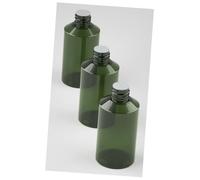GANAZONO Kit 5 Pezzi Bottiglie Cosmetiche Ricaricabili 200ml in Plastica Nera Leggere Bottiglia da Viaggio per Lozione e Balsamo essere Tenuta in Pochette