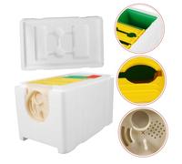 GANAZONO Kit Completo Per Apicoltura Scatola Per L’allevamento Delle Api Resistente e Compatta, 4 Telai in Plastica, Per Giardino Balcone e Cortile, Strumento Essenziale Per Apicoltori Principianti