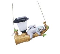 GANAZONO Lampada Solare da Giardino Forma di Animale Luce Decorativa Appesa per Esterni Illuminazione Tradizionale per Cortile e Prato Design Naturale con Ramo Simulato per Giardini e