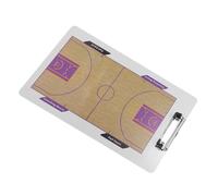 GANAZONO Lavagna Basket Doppia Faccia in PVC Resistente per Allenatori Portablocco Cancellabile Secco con Stampa Offset per Analisi Partite e Pianificazione