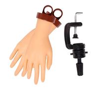 GANAZONO Mano Realistica per Manicure in Silicone Flessibile per Allenamento Unghie Kit di Pratica per Nail Art Professionale