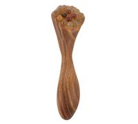 GANAZONO Massaggiatore per Occhi in Legno di Sandalo Bastoncino per Massaggio e Digitopressione Applicatore per Crema per gli Occhi Strumento per Massaggio Viso Gua Sha Portatile per