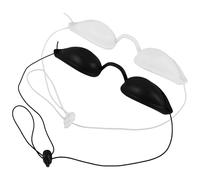 GANAZONO Occhiali di Sicurezza Regolabili in Silicone per Protezione Occhi Uv, Visiera Protettiva per Trattamenti di Bellezza, Set da 2 Pezzi per Depilazione e Cura della Pelle