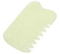 GANAZONO Pettine Jade Gua Sha in Naturale per e Capelli Strumento Scraper per Profondo del Capelluto e Rilassamento Muscolare Resistente e Durevole per Trattamenti Scraping