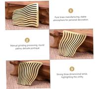 GANAZONO Pettine Sposa Artigianale in Ottone Antico Accessorio Matrimonio Elegante e Resistente per Acconciature Raffinate