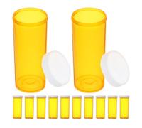 GANAZONO Portapillole da Viaggio Piccolo 12 Pezzi Flaconi per Pillole in Plastica con Tappo Sigillante Dispenser per Farmaci e Compatto Organizer per Casa e Uso Esterno