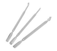 GANAZONO Set 3 Pezzi Spingi Cuticole in Acciaio Inossidabile a Doppia Estremità Raschietto e Taglia Cuticole in Argento per Manicure e Pedicure Professionale Strumento per Unghie Mani e