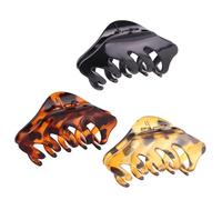 GANAZONO Set 6 Pinze per Chioma Donna in Plastica Nero, Design a Denti per Tenuta Forte, Accessori Moda per Lavaggio e Acconciature Quotidiane Colore Casuale