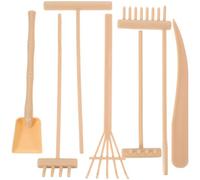 GANAZONO Set Di Rastrelli Da Giardino Zen 7 Pezzi in Plastica Leggera Per Sabbiera e Meditazione, Accessori Per Giardino Zen Decorativo Per Casa, Ufficio e Sala Da Tè