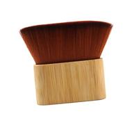 GANAZONO Spazzola Neck Duster con Setole Morbide e Manico in Bamboo Pulizia Veloce Capelli Spezzati per Barbiere e Salone per Collo Orecchie e Contorno Capelli