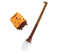 GANAZONO Spazzola per WC e Porta Scopino in Plastica per Uso Domestico, Set Compatto Design Cartone Animato, Adatta per Pulizia Bagno e Pavimenti, Accessorio Pratico per Manutenzione