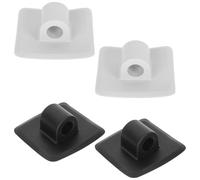 GANAZONO Staffa Fissa di Montaggio Motore per Kayak Gonfiabile e Gommone Set 4 Pezzi in Nero e Grigio Supporto Robusto Serraggio Rapido per Canoa Pesca e Turismo Nautico