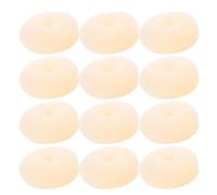 GANAZONO Strumento per Chignon Ciambella 12 Pezzi Beige 9cm per Acconciature Raccolte da Donna e Ragazze Adolescenti, Accessori per Chioma per Yoga, Feste e Uso Quotidiano