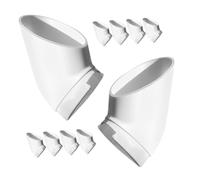 GANAZONO Tazze Idroponiche per Piantagione 10 Pezzi, Contenitori da Giardino Salvaspazio in Plastica per Coltivazione Fuori Suolo su Balcone, Design a Colonna per Ortaggi Diversi