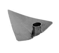 GANAZONO Testa Per Zappare Da Giardino in Acciaio Al Carbonio Grigio Argento 27x20 Cm, Attrezzo Multiuso Per Diserbo, Piantagione e Scavo Professionale