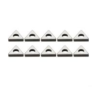 GANCEI 10Pcs Mt1603 Cnc Tornitura Tool Holder Triangolare Spessore Argento Per Lavorazione Dei Metalli Produzione Industriale (MT2204)