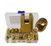 GANCEI 50 inserti filettati autofilettanti zincati, tipo 302, multi-formato per alluminio, plastica, riparazione legno