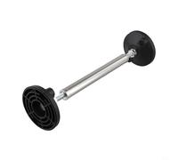 GANCEI Asta appendiabiti telescopica, asta di tensione estensibile, asta di supporto per armadio e lavandino, morsetto in metallo con base in nylon stabile, carico 300 kg (30-45 cm)