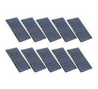 GANCEI Confezione da 10 mini pannelli solari policristallini 5 V 60 MA per fai da te, luci da giardino all'aperto, applicazioni a bassa potenza, 68 x 37 mm