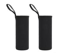 GANCEI Custodia per bottiglia d'acqua, custodia termica protettiva per bottiglia d'acqua, 550 ml, in neoprene, 2 pezzi (750 ml, nero)