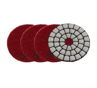 GANCEI Dischi diamantati per lucidatura, 4 pezzi, 50 mm, kit di dischi abrasivi flessibili in resina smerigliata per granito, marmo, quarzite, vetro (4 pezzi, grana 400)