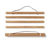 GANCEI Gancio magnetico per cornice del poster, in legno di noce, con cordino, adatto per mappe, tela, opere d'arte, fotografie, 51 cm