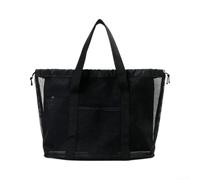 GANCEI Grande borsa da spiaggia in rete 30 x 18 x 30 cm con scarico rapido | Tessuto a rete a drenaggio rapido, l'acqua scorre istantaneamente, ideale per costumi da bagno bagnati e asciugamani dopo il
