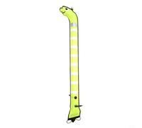 GANCEI Immersione subacquea SMB Marker Boy Sea Eel Shape Nylon Float con strisce riflettenti per subacquei sotto il segnale rosa 12 m x 15 cm (1,2 m x 15 cm giallo)