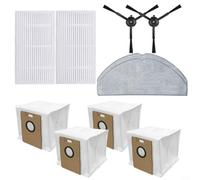 GANCEI Kit Parti di Ricambio Per Tapo RV30 Max, RV20 Max Serie Aspirapolvere Con Spazzola Laterale, Filtri, Panni Mop E Sacchetti Per La Polvere