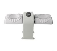 GANCEI Macchina automatica per ravioli, macchina da cucina a doppia testa per uso domestico, batteria 1000 mAh, per Wonton, potsticker, grigio