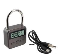 GANCEI Per Smart Timer Lock Con Display LCD, In Lega di Zinco USB Ricaricabile Lucchetto Elettronico Per Gestione Del Tempo, Viaggi