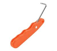 GANCEI Protezioni per pattini a rotelle e chiavi a chiodo, in acciaio inox, pieghevoli, per pattinatori che richiedono un'allacciatura efficiente (gancio per scarpe arancione)